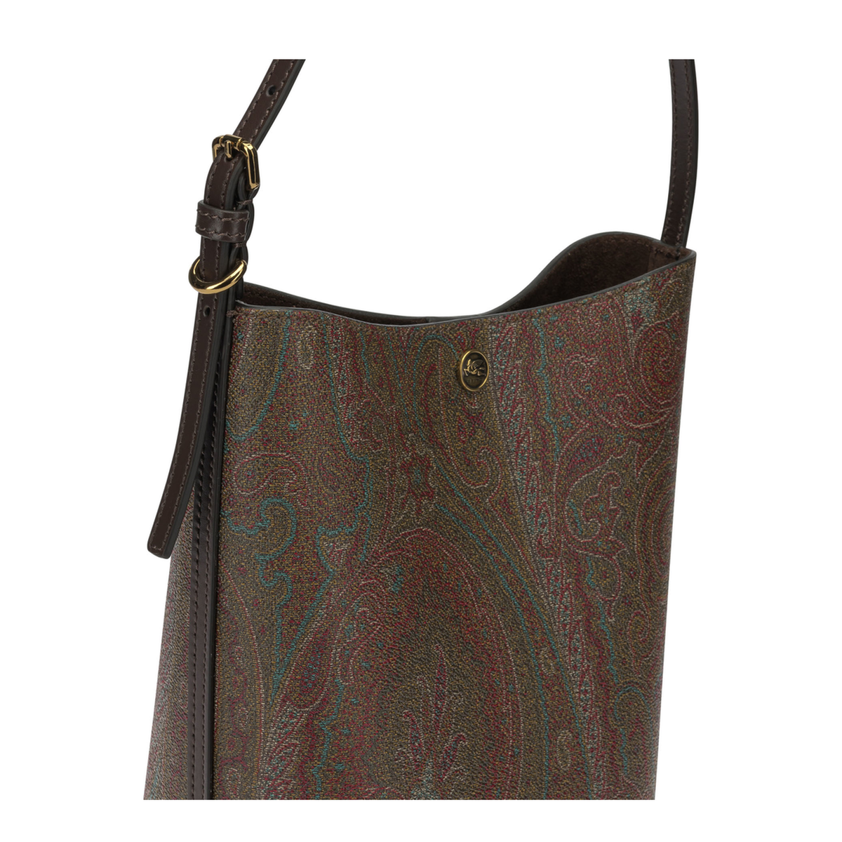 Essential Arnica Medium Paisley Jacquard Cotton Hobo Bag - Brown - Image 4