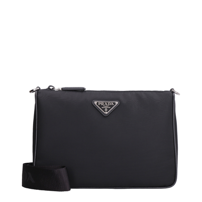 Logo Plaque Zipped Messenger Bag - Image 1