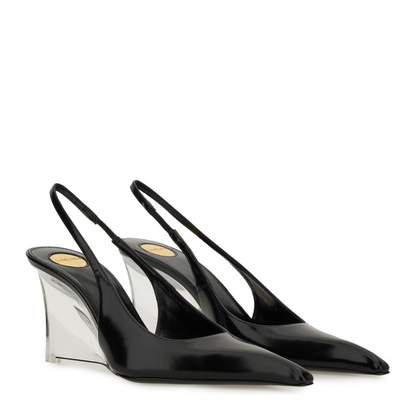 Leather Miller Wedges - Image 2