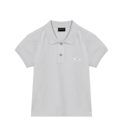 Cotton Pique Polo Shirt With Sport Icon Logo - Image 1