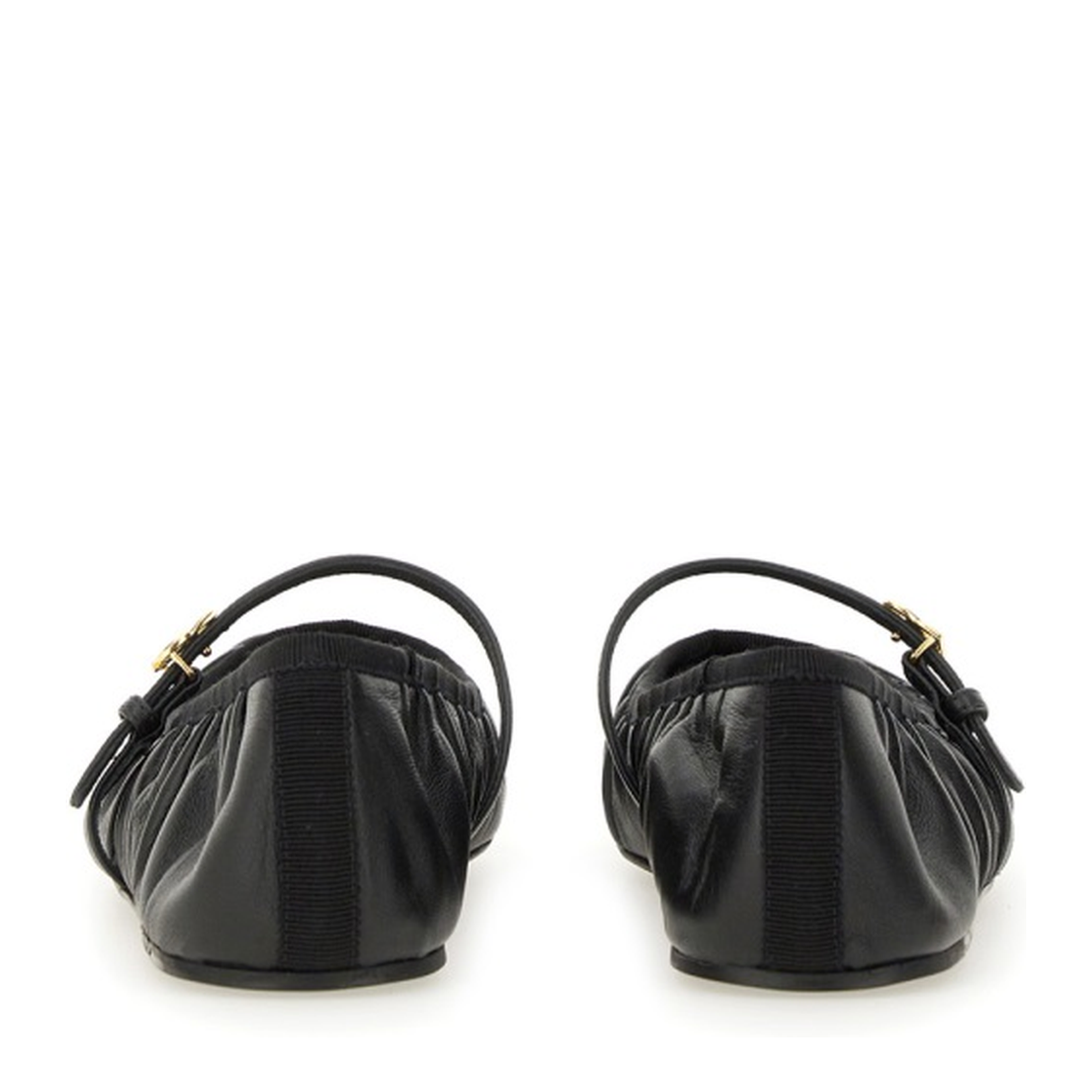Nappa Leather Ballet Flats in Black - Image 4