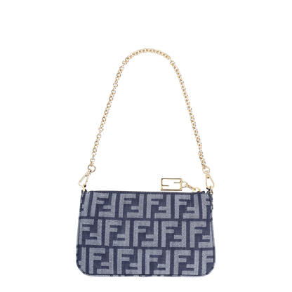 Blue Baguette Mini Clutch - Image 2