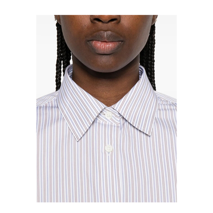 Double-Stripe Cotton Poplin Shirt - Image 4