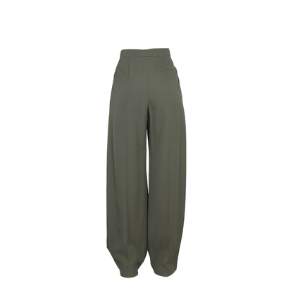 Wide Leg Trousers - Dark Green - Image 4