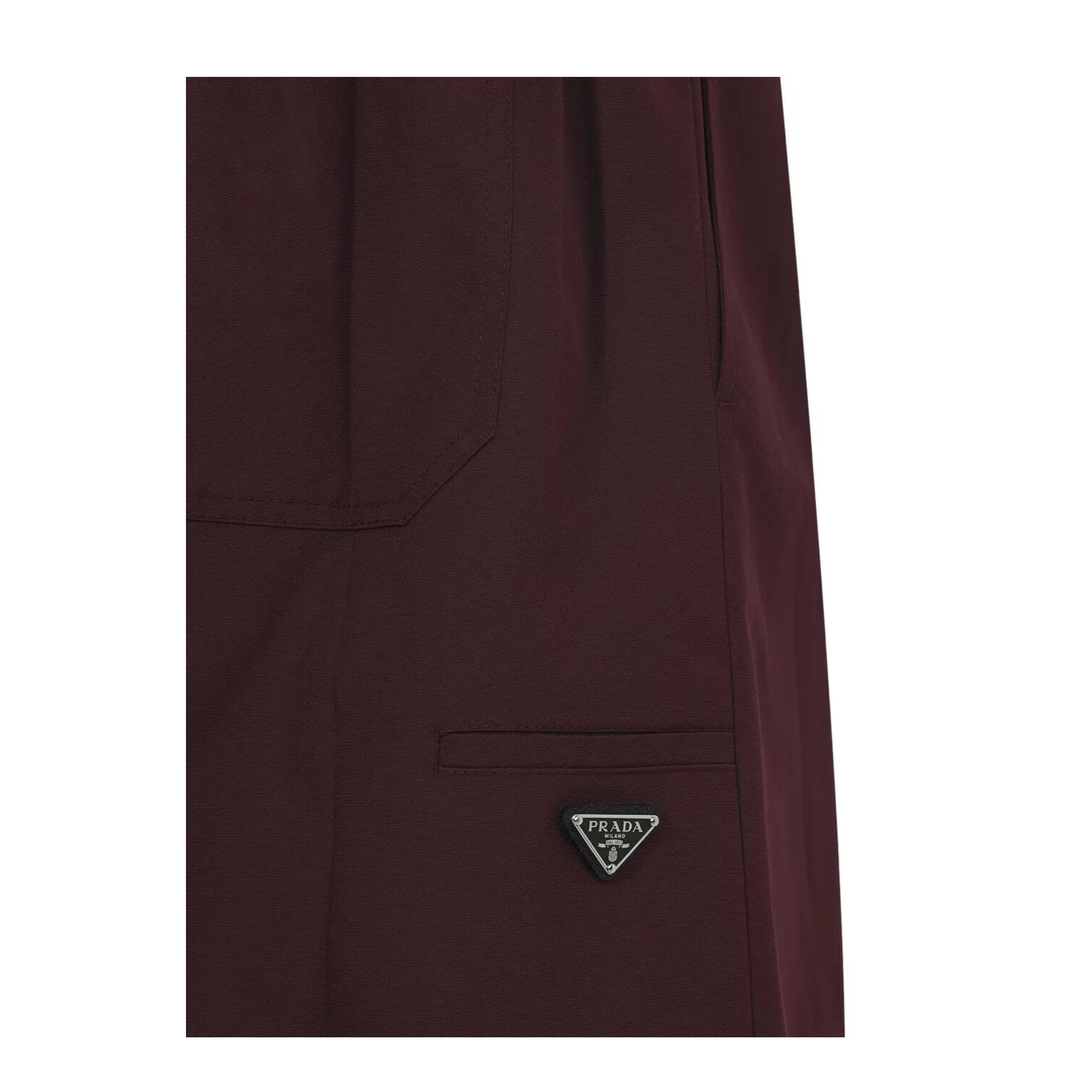 Drawstring Poplin Midi Skirt - Image 3