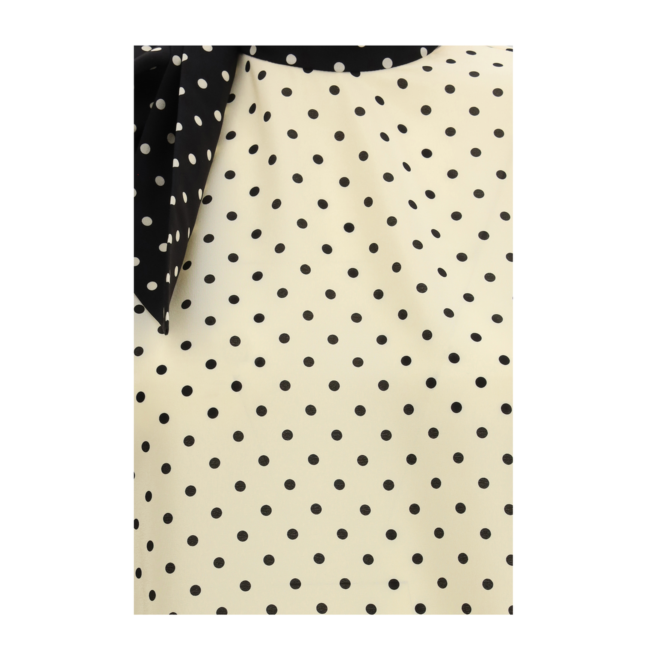 Polka Dot Blouse with Side Bow - Image 3