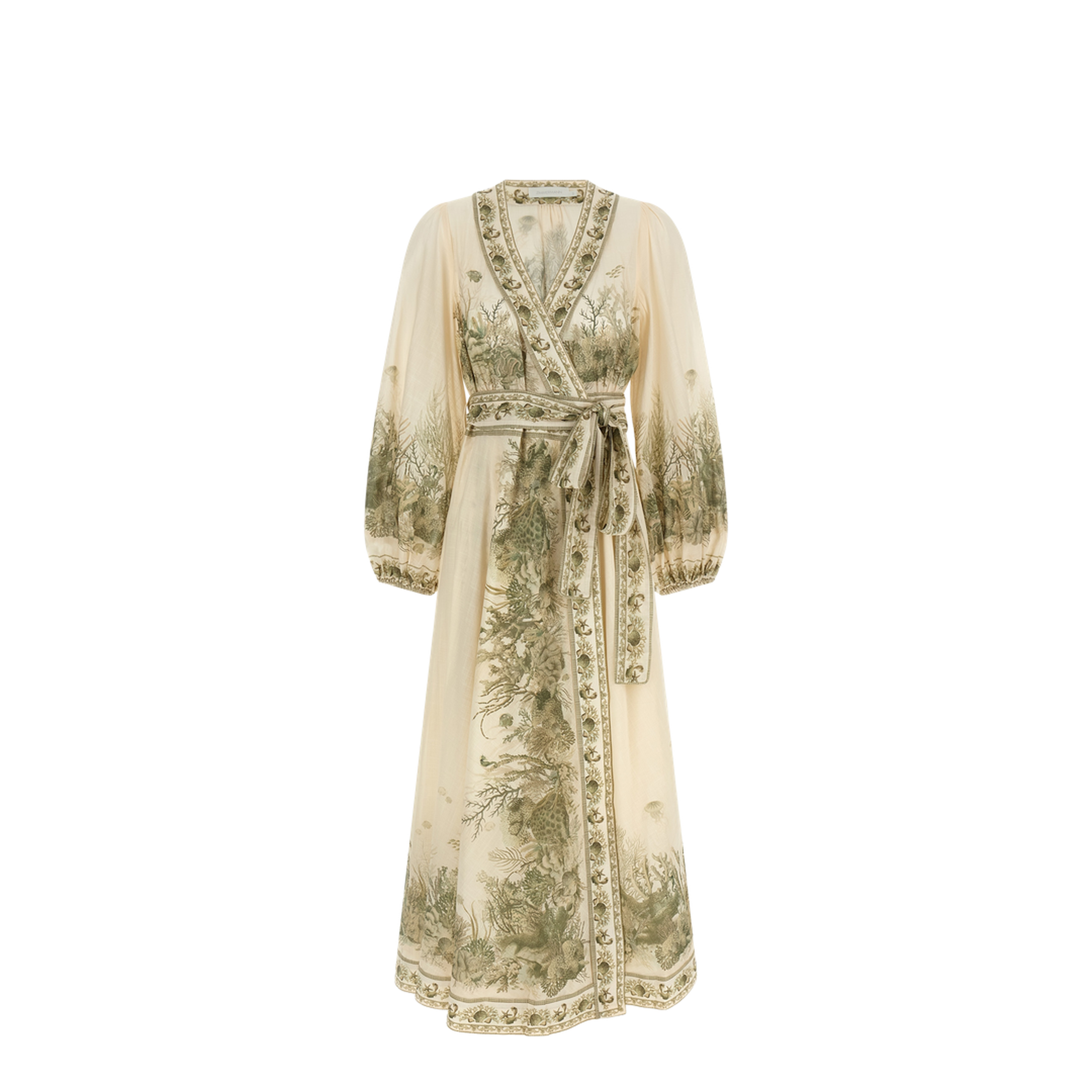 Wanderlust Wrap Cotton Midi Dress - Image 2