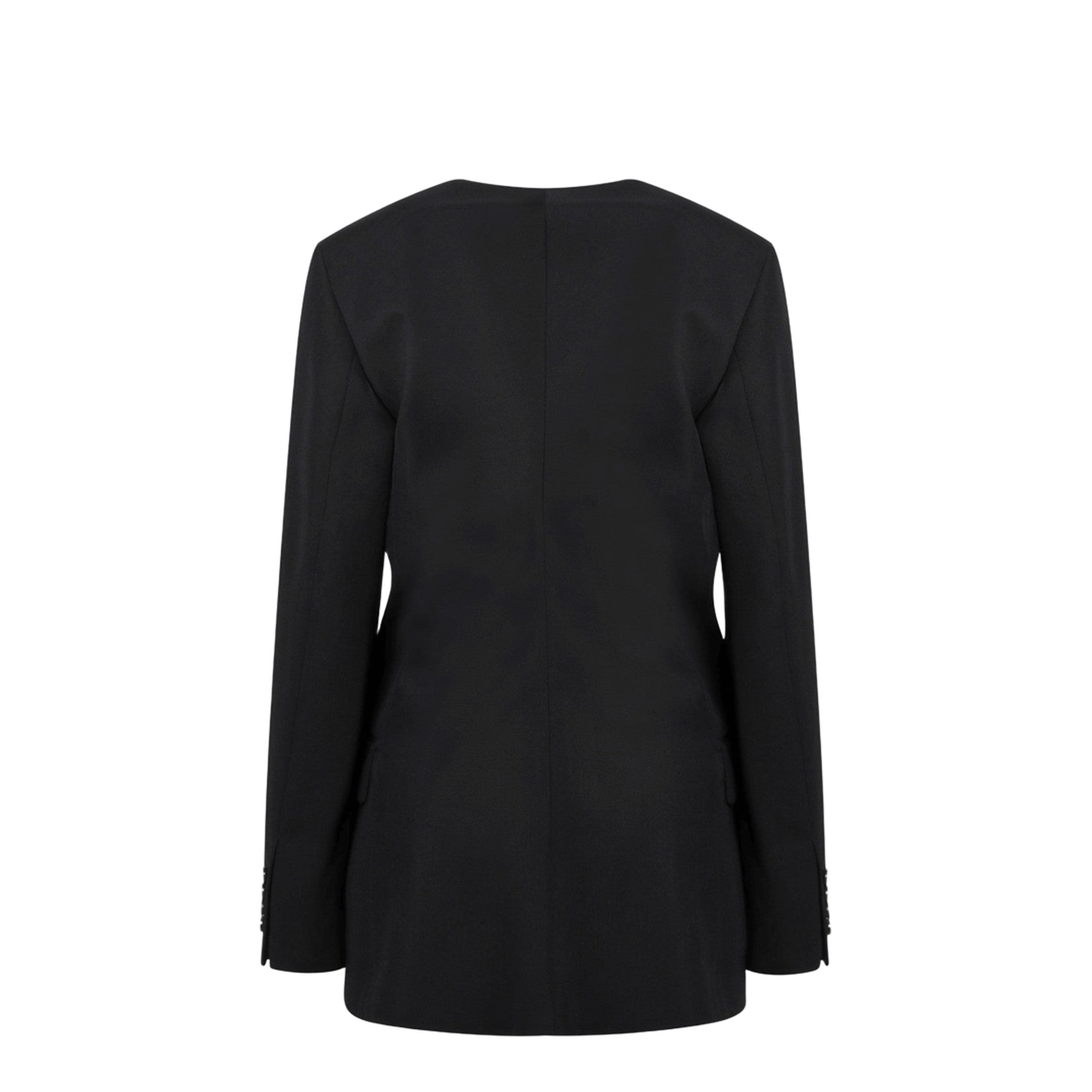 Black Wool-Blend Jacket - Image 2