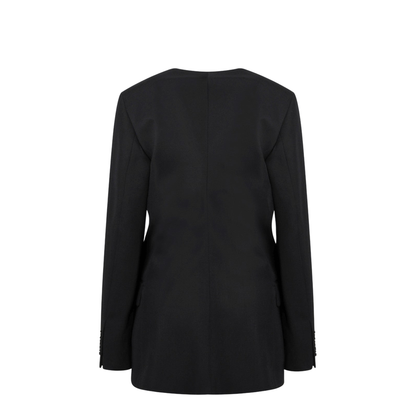 Black Wool-Blend Jacket - Image 2
