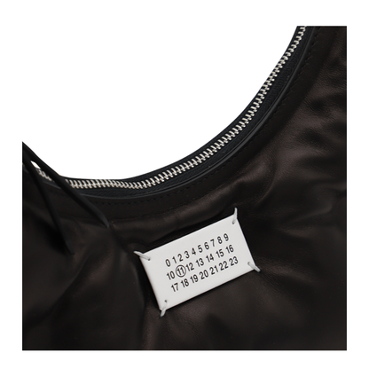 Glam Slam Small Lambskin Hobo Bag - Black - Image 6