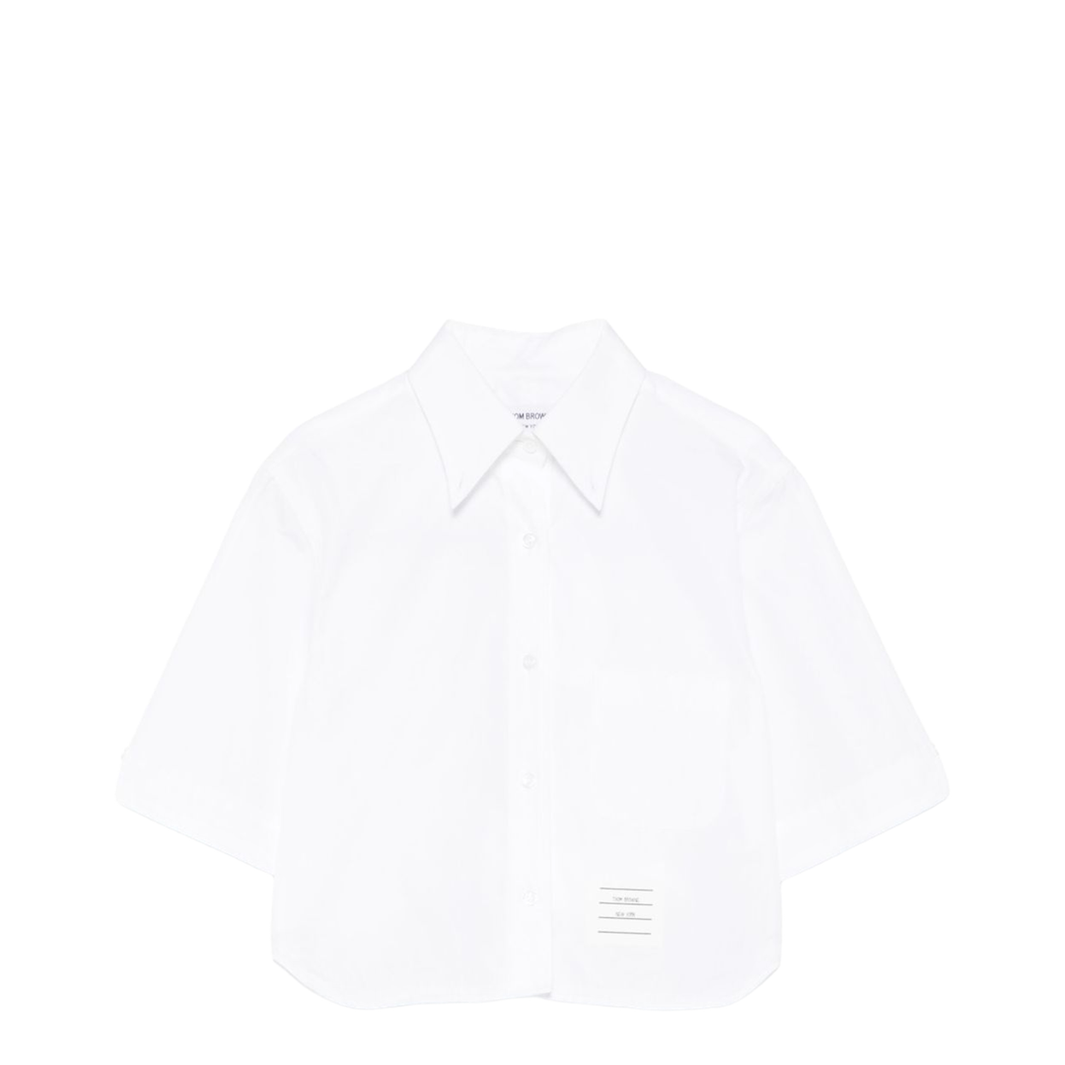 Cotton Cropped Shirt - Image 1