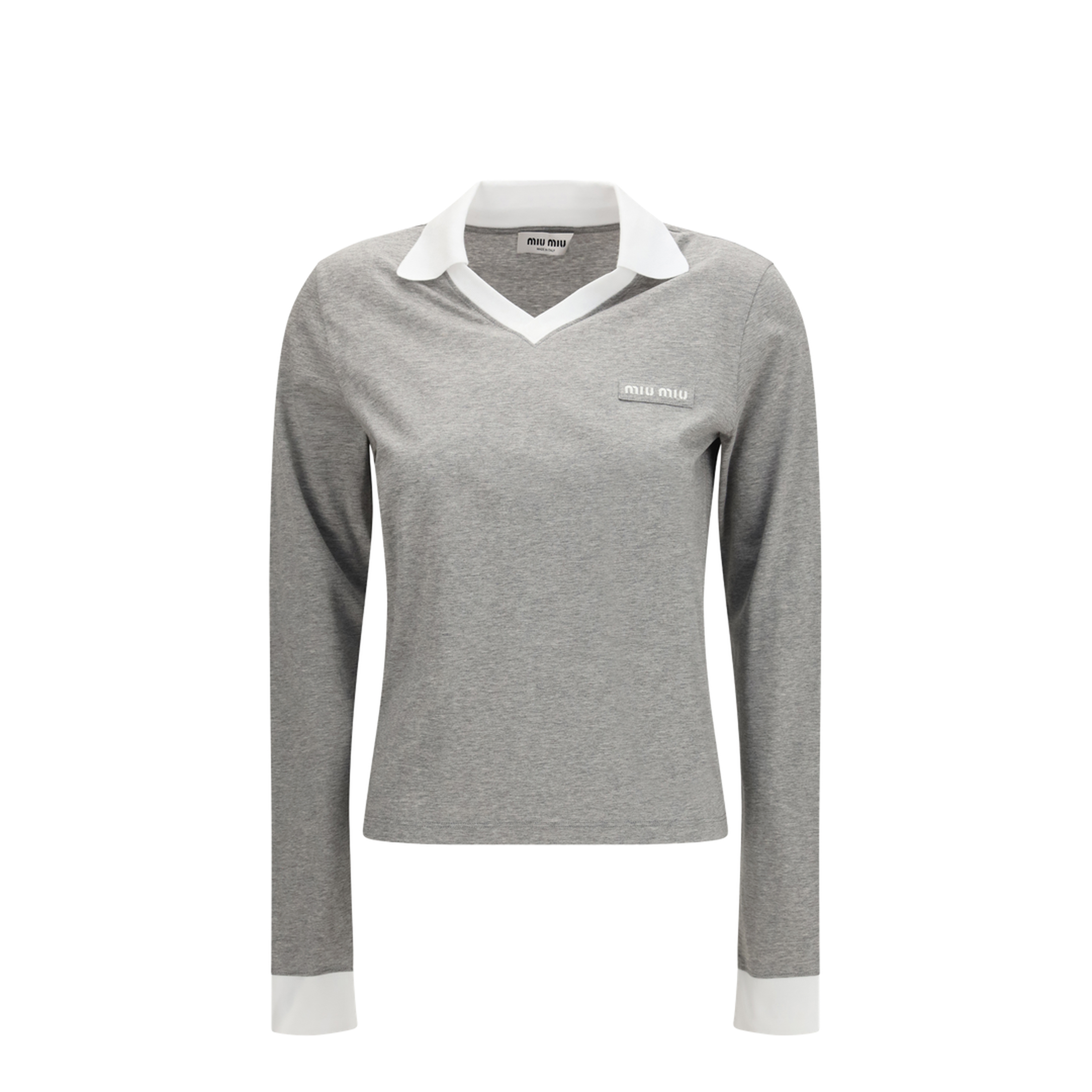 Long-sleeved cotton T-shirt - Image 1
