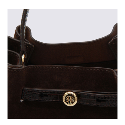 Romy Suede Bucket Bag - Dark Cocoa - Image 6