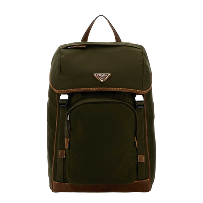 Re-Nylon and Suede Backpack - Image 1