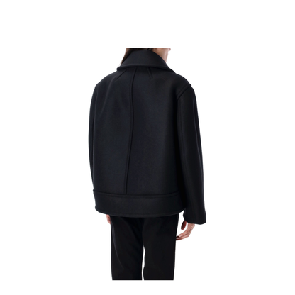 Oversize Pea Coat in Wool - Image 3