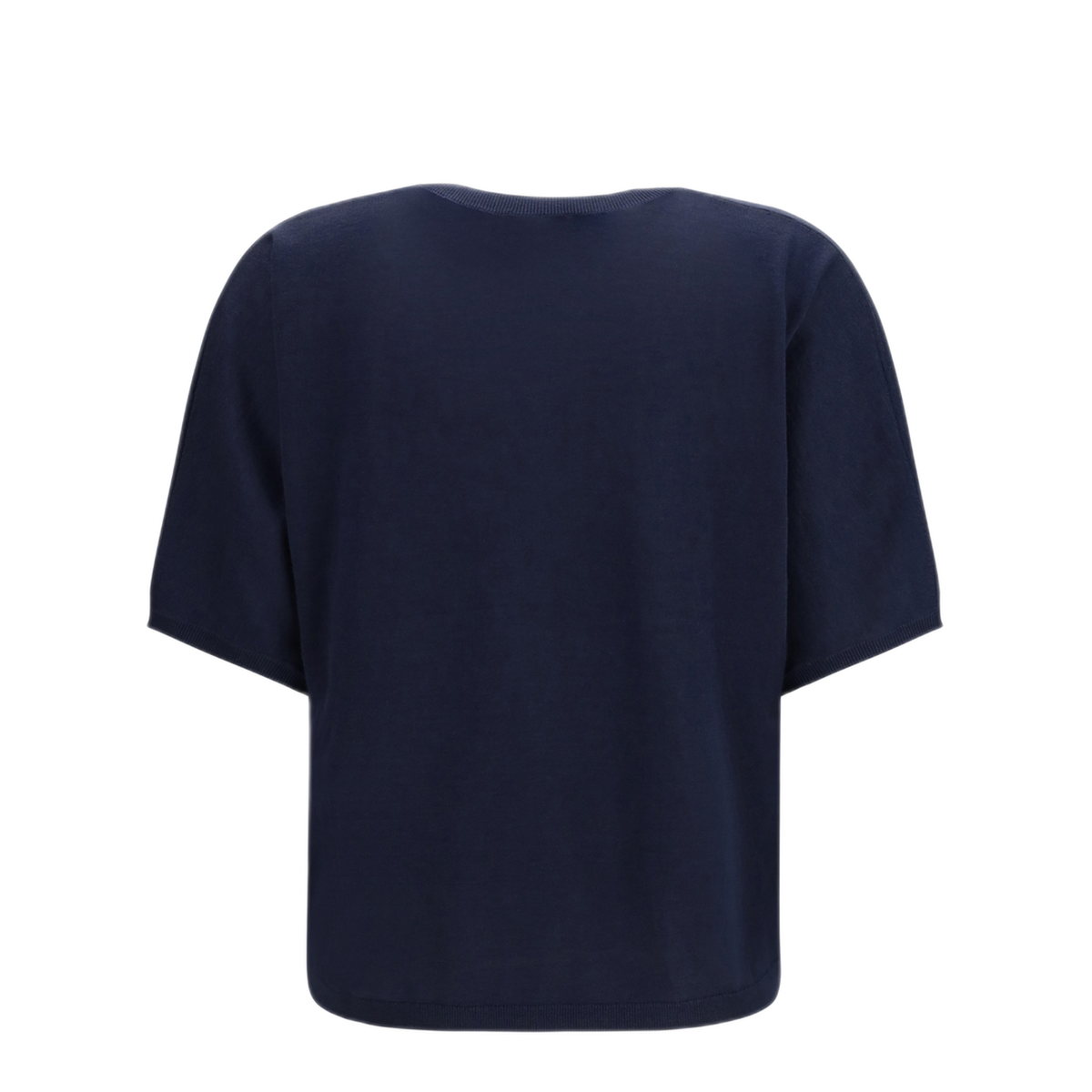 Short Sleeve Cashmere And Silk Sweater - Image 2