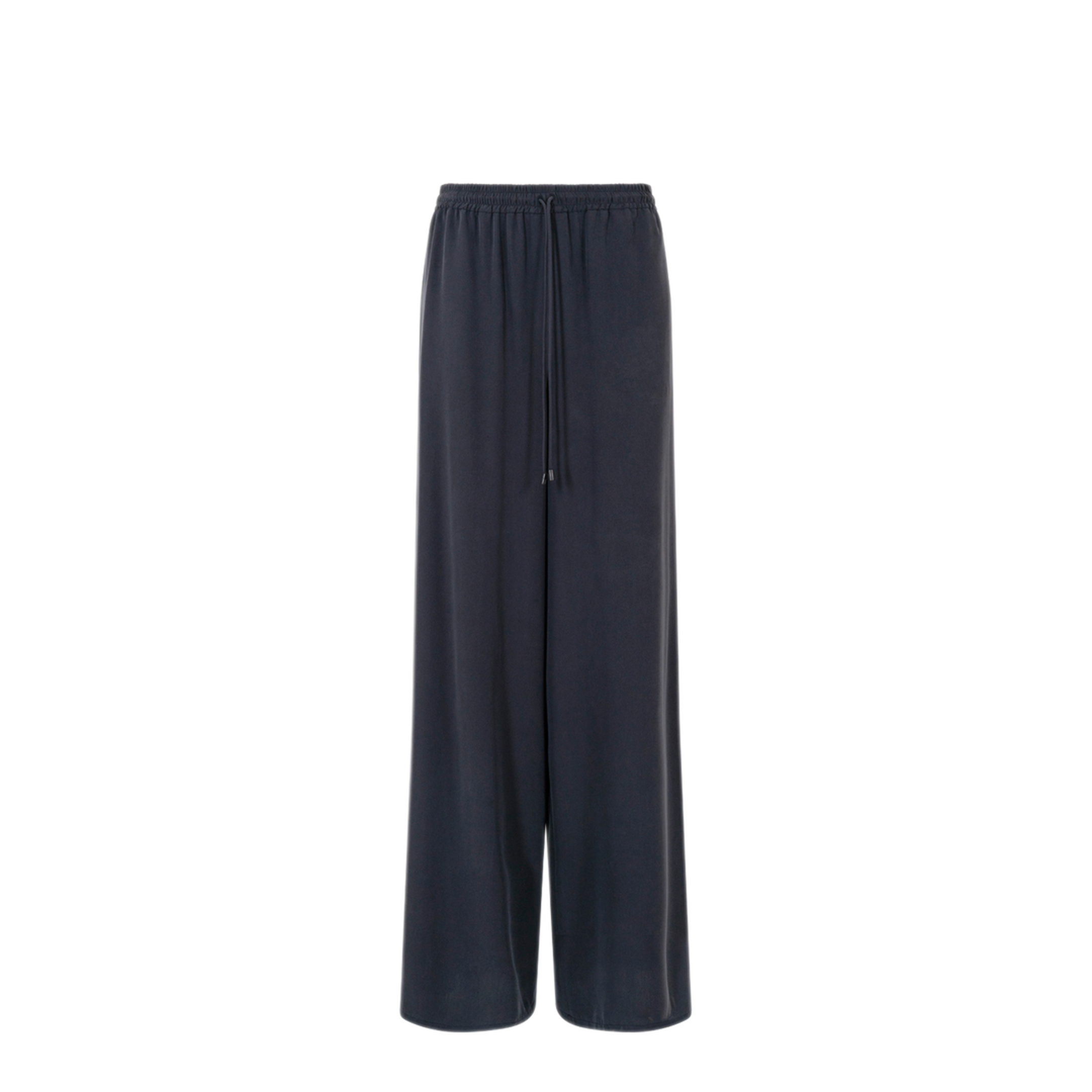 Wide-Fit Washed Silk Trousers - Image 1
