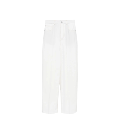Wide Leg Denim Pants - Image 1