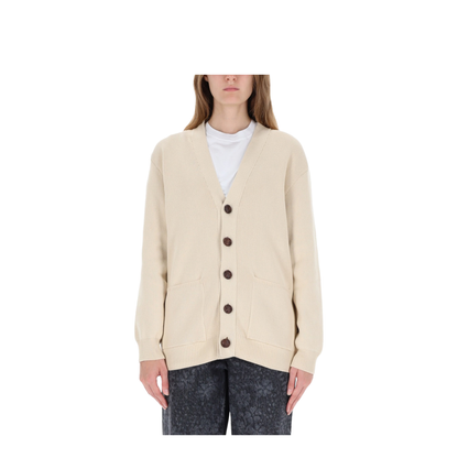 Cotton V-Necked Cardigan - Image 1