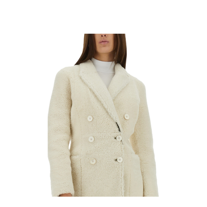 White Wool Coat - Image 8