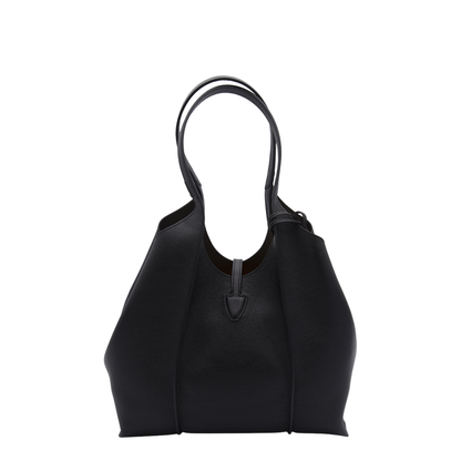 T Timeless Small Calf Leather Shopping Bag - Black - Image 3