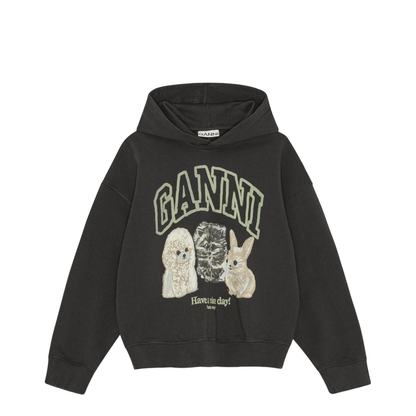 Isoli Oversize Animals Crop Hoodie - Image 1