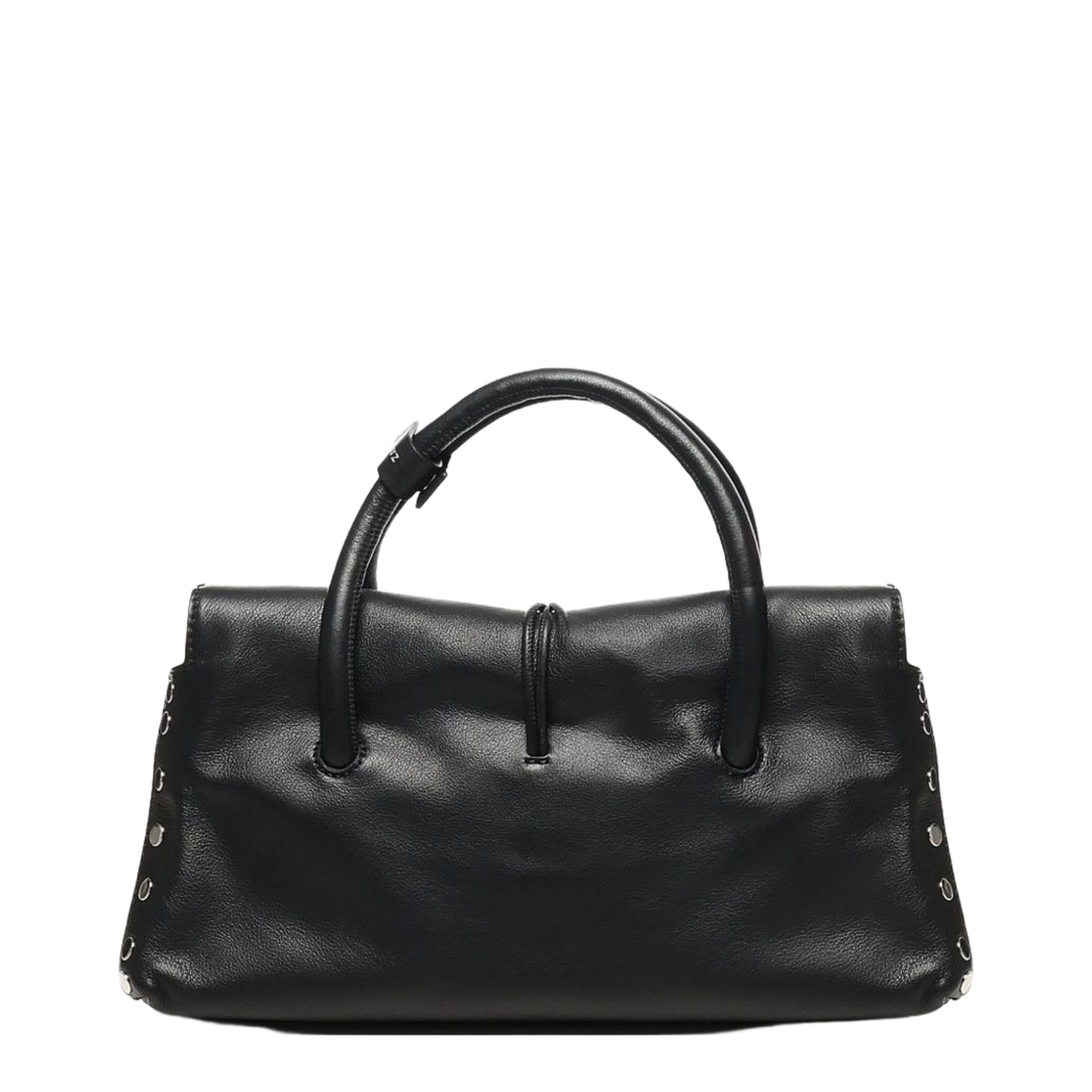 Dotta Saeta Small Leather Handbag Black - Image 1