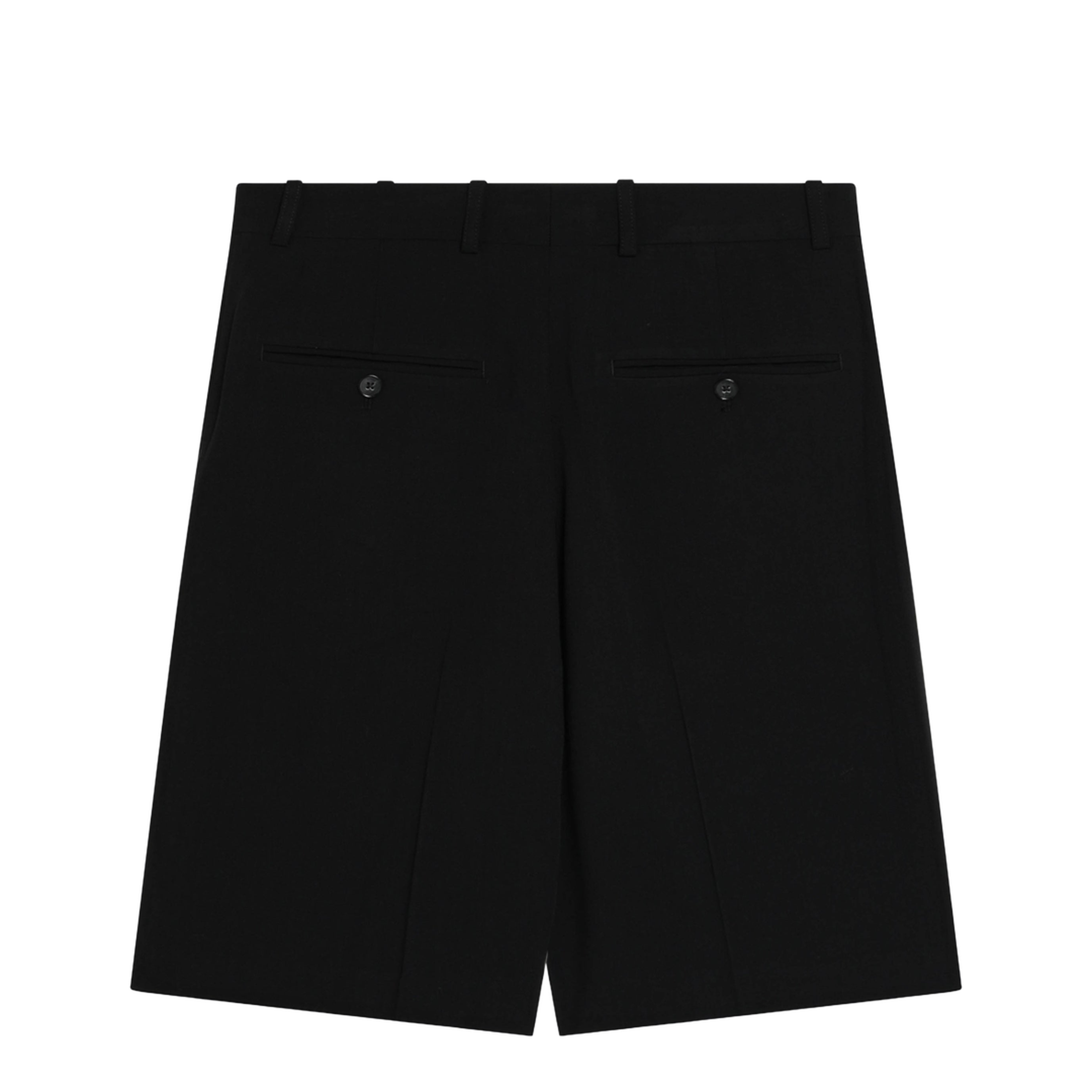 Black Wool-Blend Bermuda Shorts - Image 2