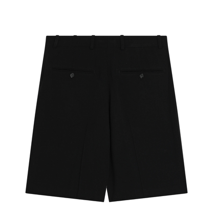 Black Wool-Blend Bermuda Shorts - Image 2