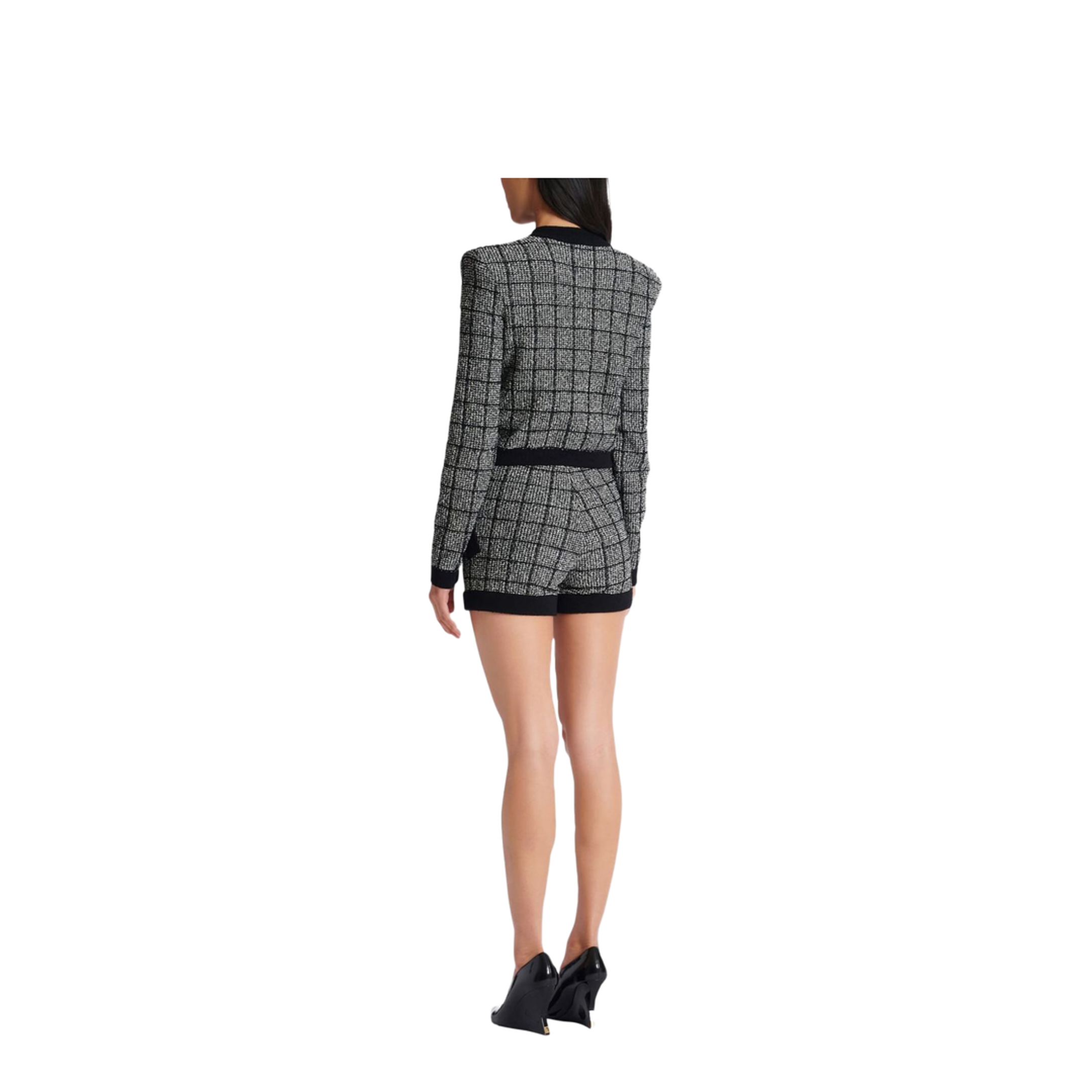 Knitted Sweater Black Grey - Image 4