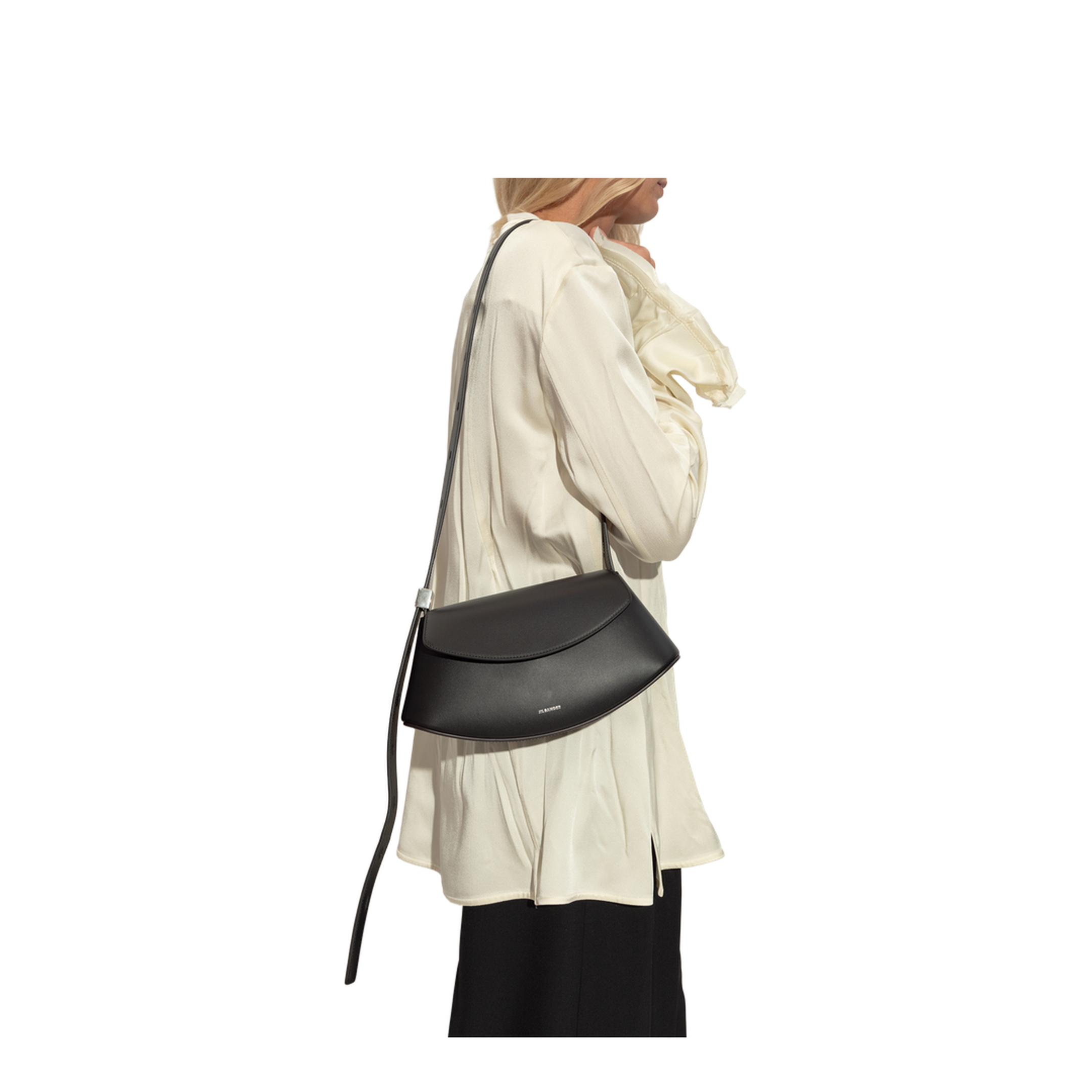 Eldorado Small Calfskin Crossbody - Black - Image 2