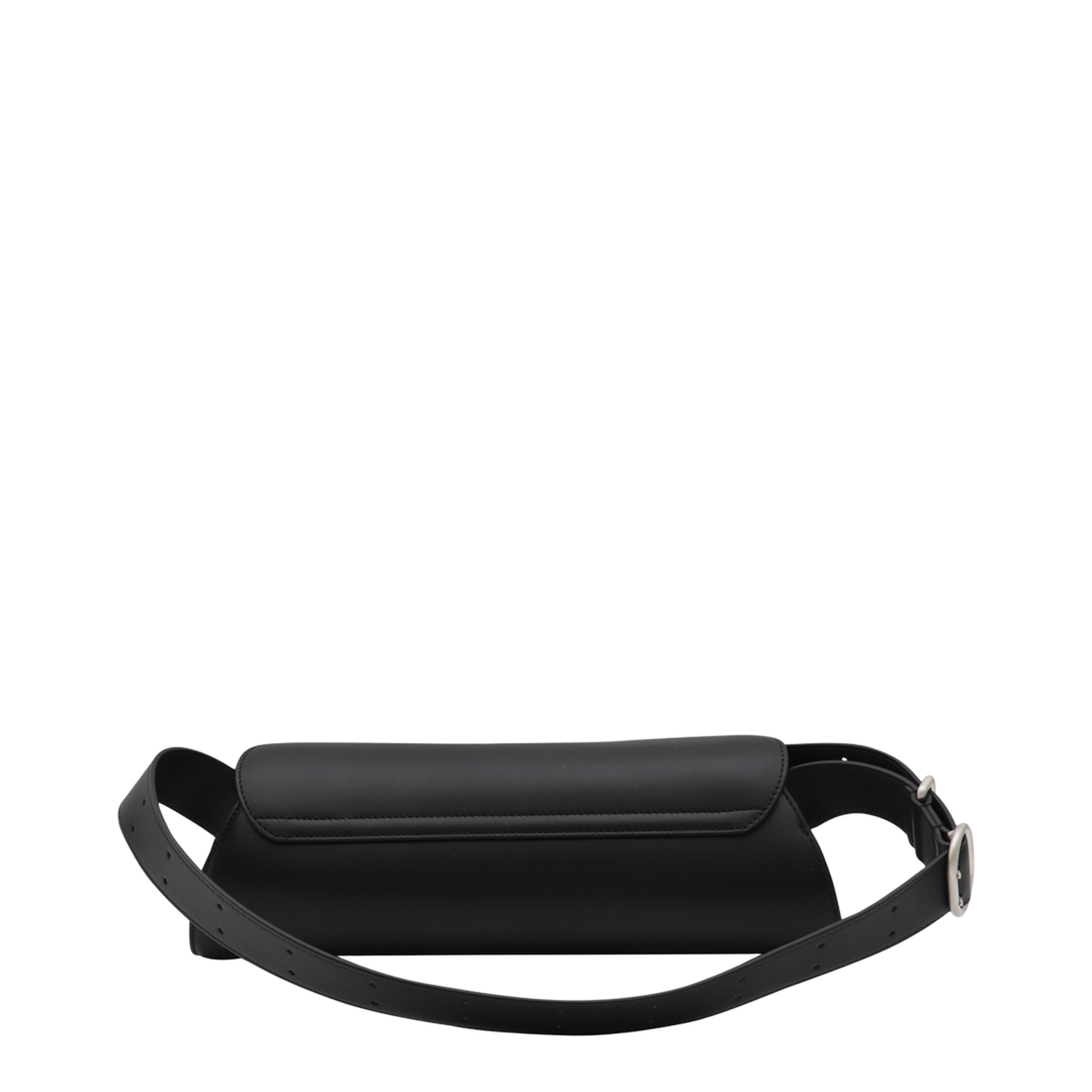 Cannolo Grande Calf Leather Shoulder Bag - Black - Image 5