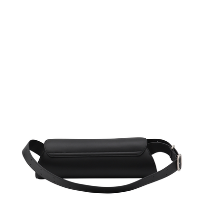 Cannolo Grande Calf Leather Shoulder Bag - Black - Image 5