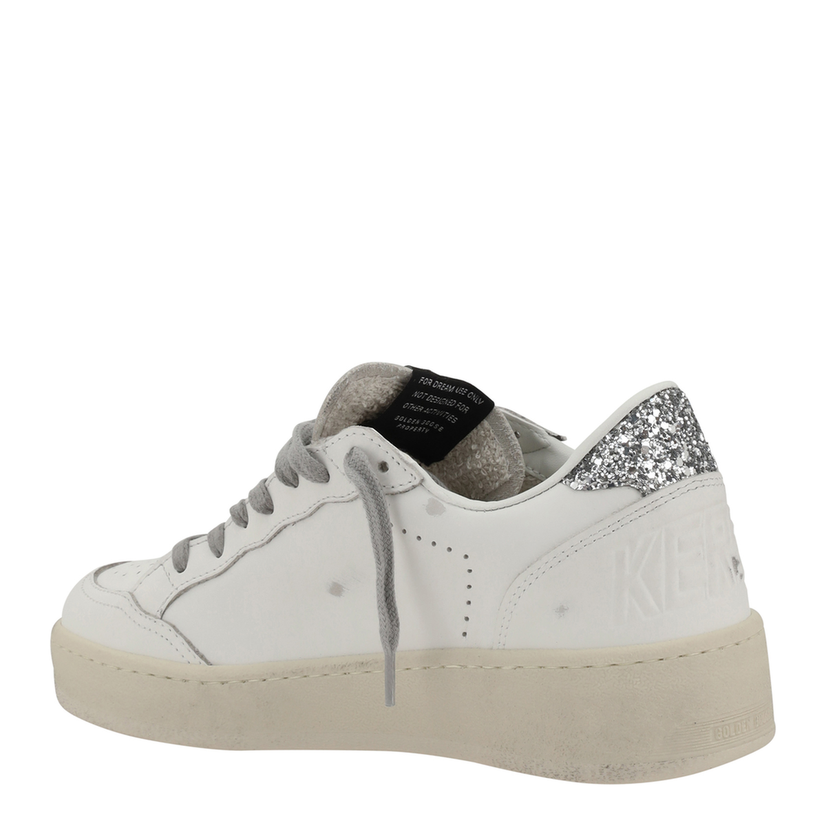 Ball Star with Silver Leather Star and Silver Glitter - Image 3