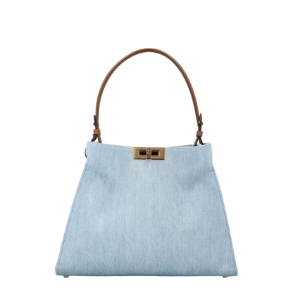 Way Medium Denim Tote - Light Blue Denim - Image 1