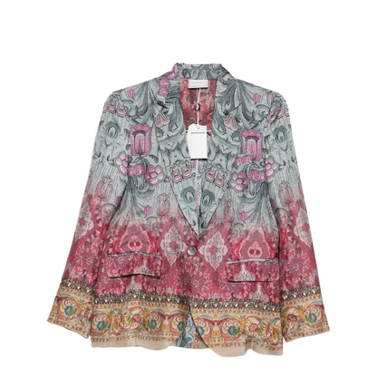 Silk Single-Breasted Jacket - Image 1