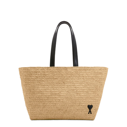 Ami de Coeur Raffia Tote Bag - Natural - Image 1