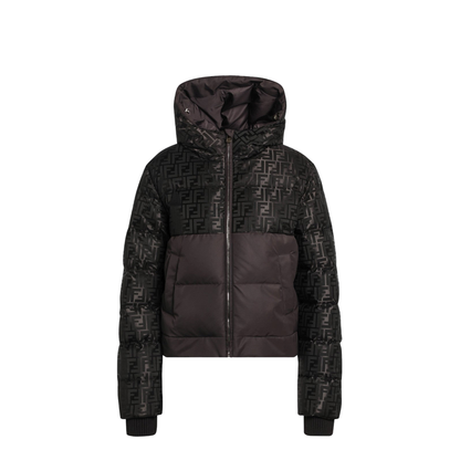 Puffer Jacket Technical Fabric Brown - Image 1