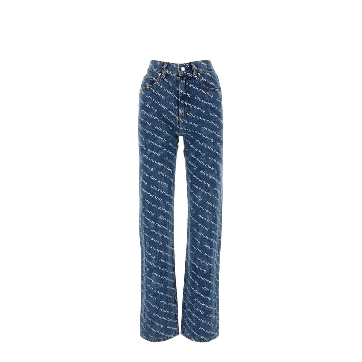 Printed Denim Jeans - Image 1