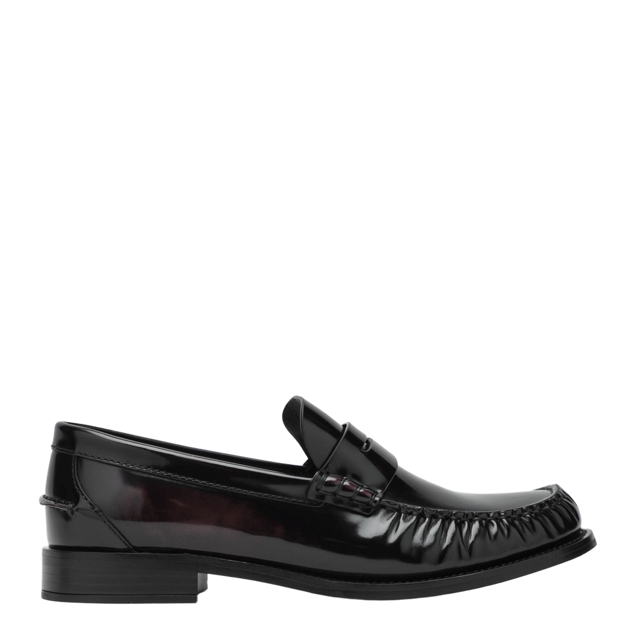 Brushed Leather Loafers Cordovan - Image 1