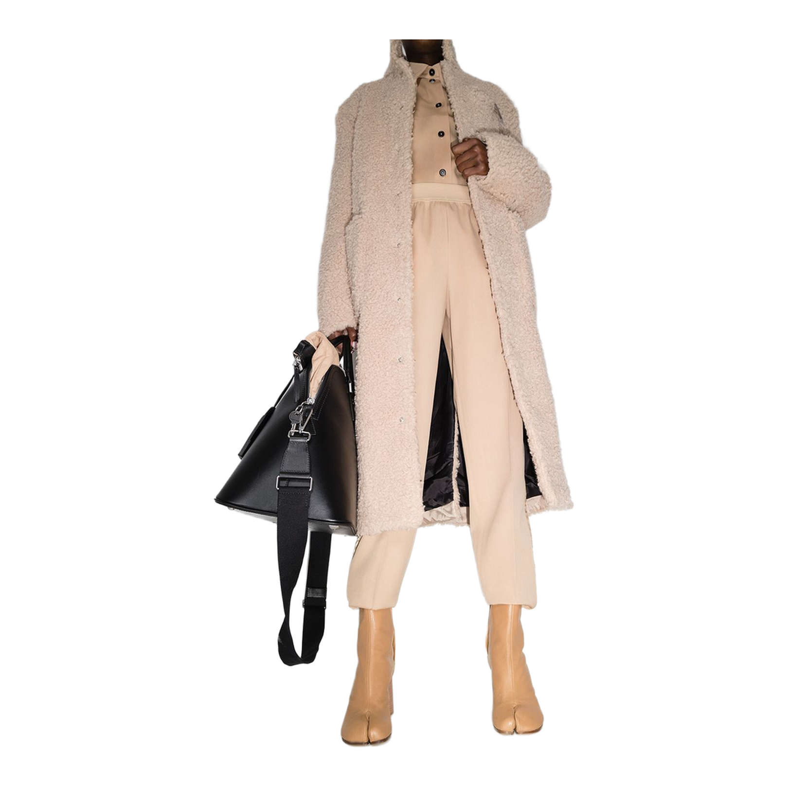 Brown Leather Tabi Ankle Boots - Image 4