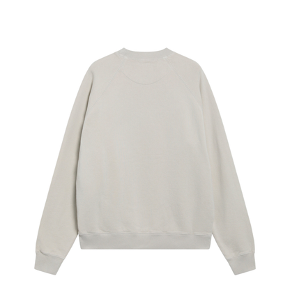 Talc-colored cotton fleece sweatshirt - Image 2