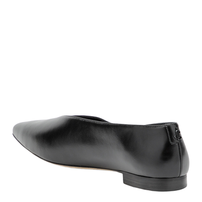 Ballet Flats in Black Leather - Image 2
