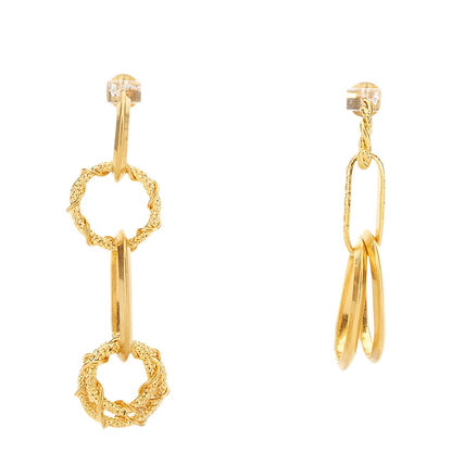 Earring with Chain Rings - Image 1
