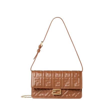 Wallet on Chain Baguette in Nappa Leather with FF Motif - Image 1