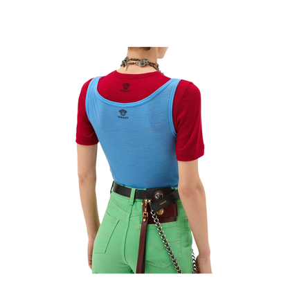 Women's Medusa Wool Tank Top Blue - Image 2