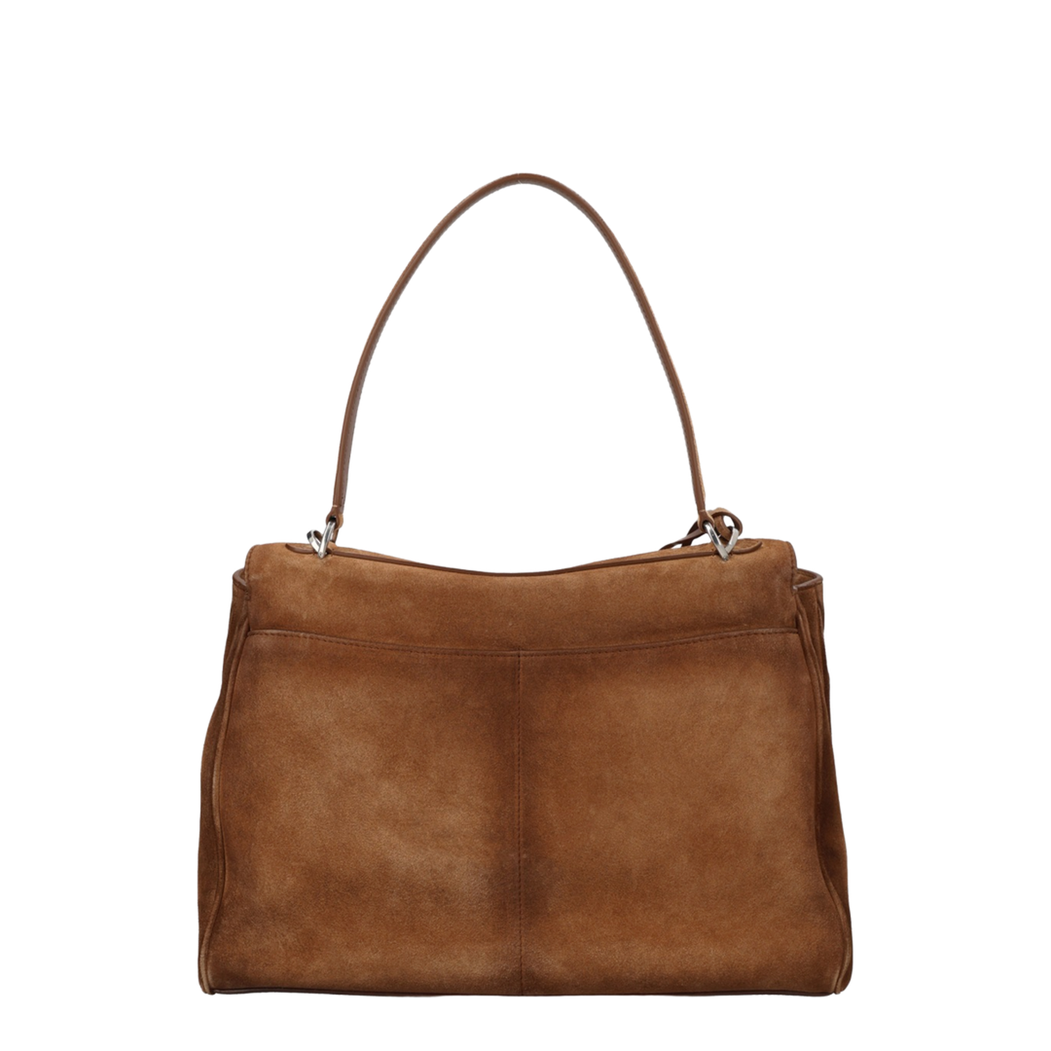 Rodeo Medium Waxed Suede Calfskin Handbag - Camel - Image 3