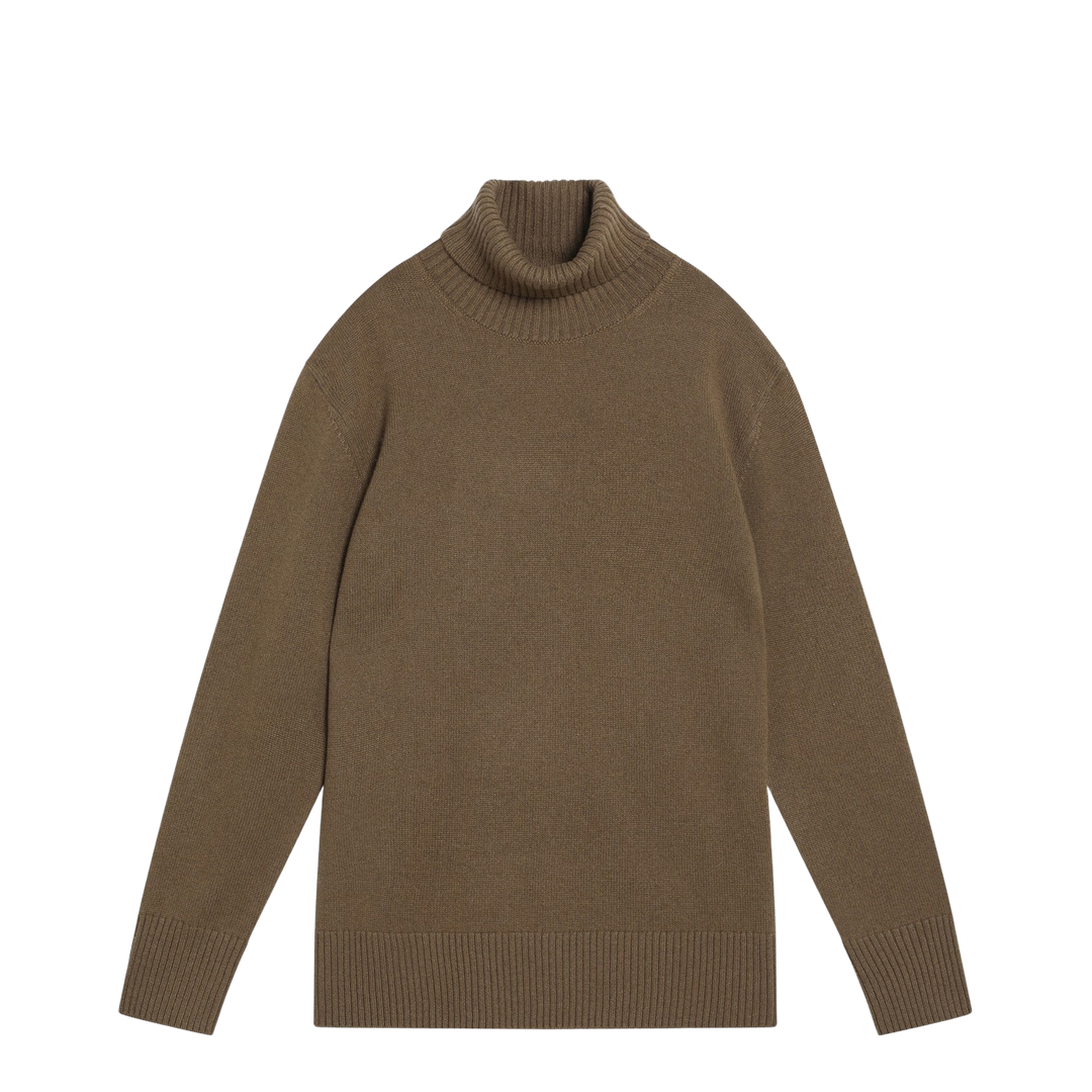 Brown Cashmere Turtleneck Sweater - Image 1