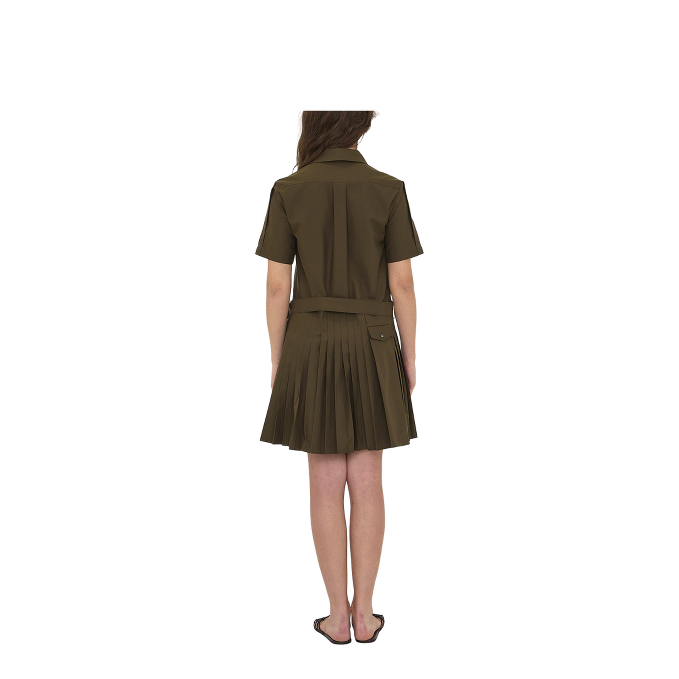Mini Pleated Shirt Dress - Image 4