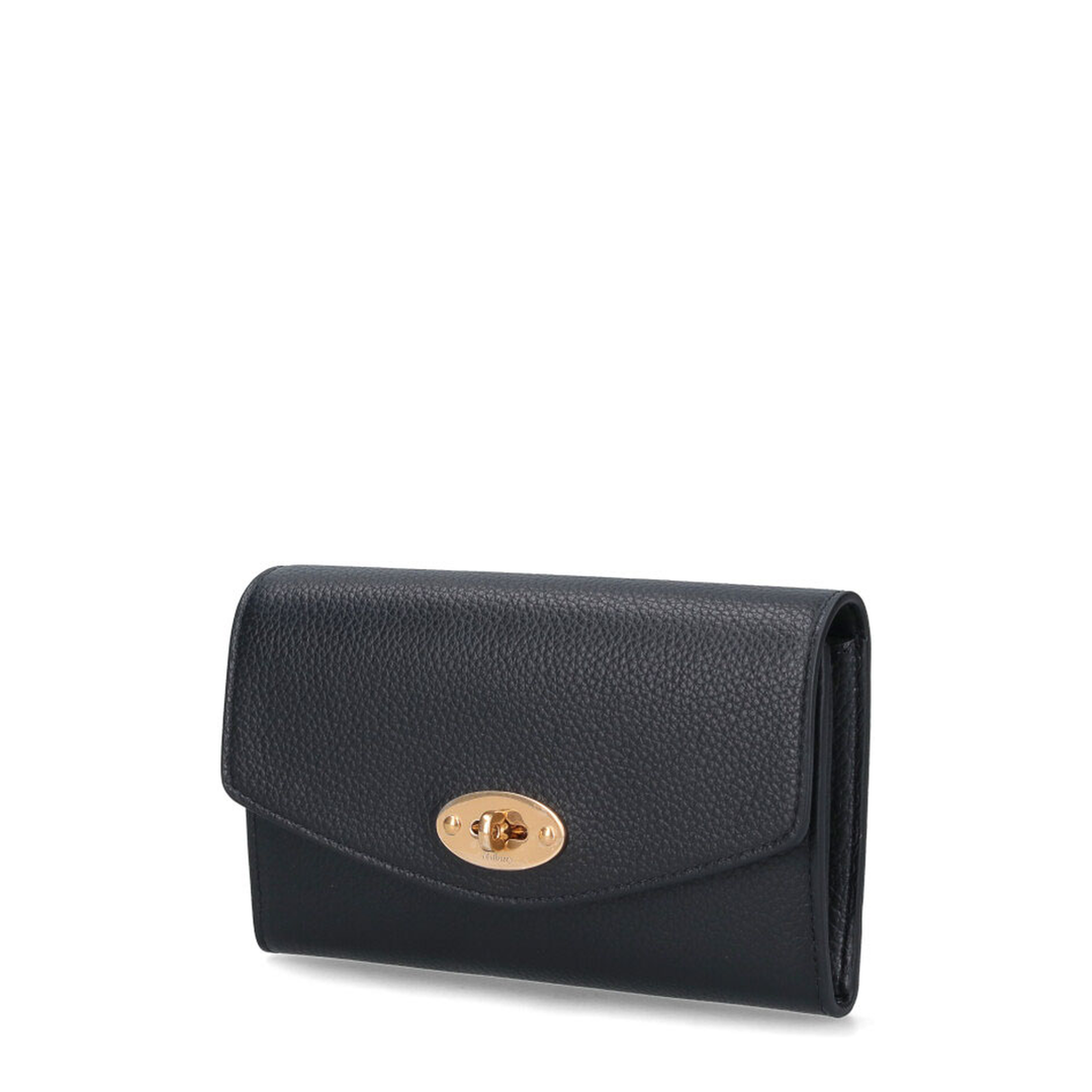 Mulberry Medium Darley Wallet In Black Small Classic Grain - Image 4